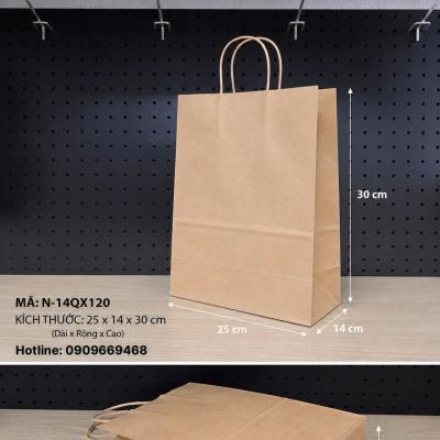 TÚI GIẤY ĐỰNG HỘP CƠM – TÚI KRAFT CÓ QUAI CHO QUÁN CƠM & FOOD DELIVERY